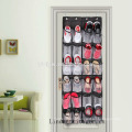 Household oxford fabric over the door hanging men shoe organizer with 24 mesh pockets